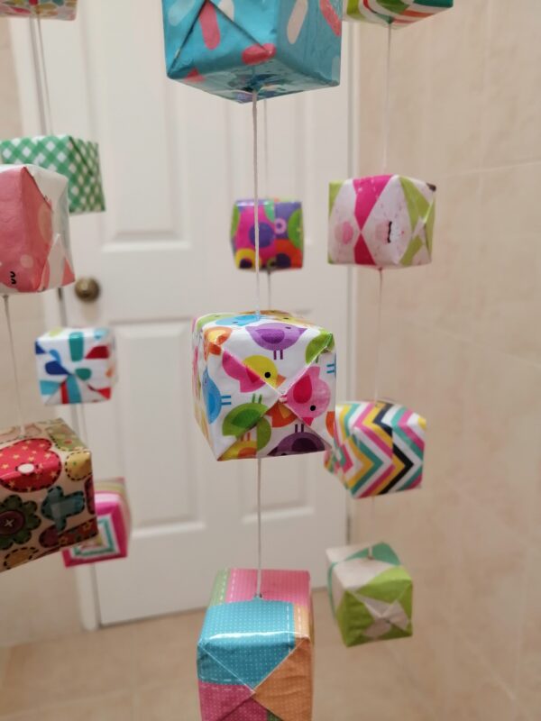 Bright Colored Cubes Mobile (MO-2)